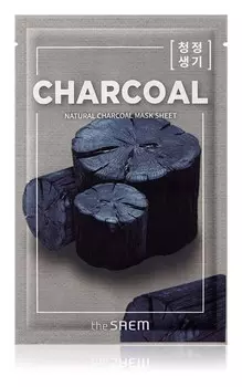 Платиновая маска с очищающим эффектом The Saem Natural Mask Sheet Charcoal