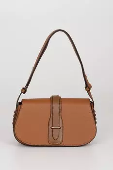 Платиновая женская сумка через плечо небольшого размера из натуральной кожи K8381 GNDER(R), черный