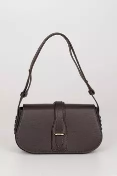 Платиновая женская сумка через плечо небольшого размера из натуральной кожи K8381 GNDER(R), черный