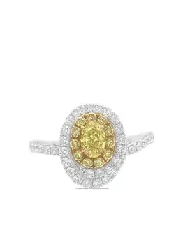 Платиновое кольцо с бриллиантами HYT Jewelry, серебряный