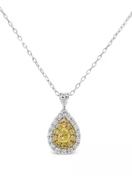 Платиновое колье с бриллиантами HYT Jewelry, серебяный