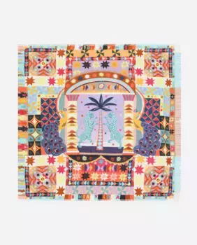 Платочный шарф с принтом Bimba y Lola, сиреневый