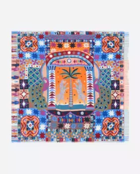 Платочный шарф с принтом Bimba y Lola, синий