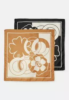 Платок 2 PACK Zign, цвет black/brown