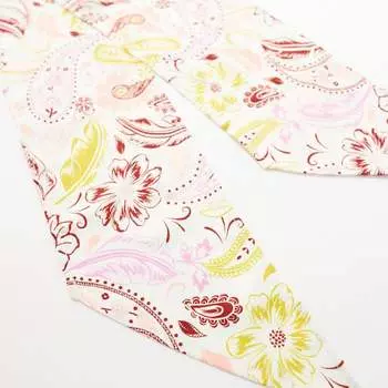 Платок Asos Design Skinny Paisley, белый