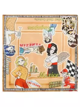 Платок Braccialini Foulard, бежевый