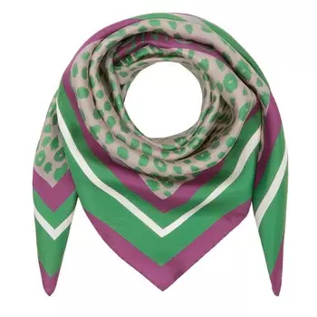 Платок Coccinelle Animalier, зеленый/фиолетовый