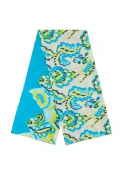 Платок COMMA Wrap, цвет Navy/Turquoise