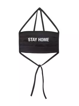 Платок Mister Tee Stay Home, черный