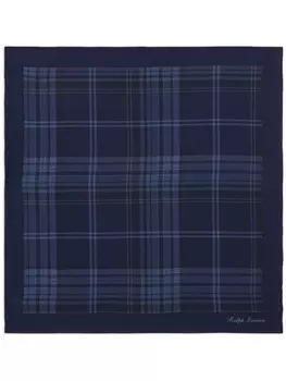 Платок-паше в клетку Ralph Lauren Purple Label, синий