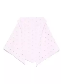 Платок с кристаллами N21, розовый