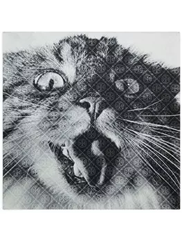 Платок с принтом Tory Burch, черный