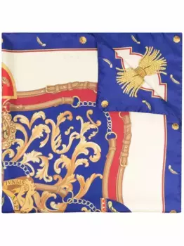 Платок с узором Aspinal Of London, синий