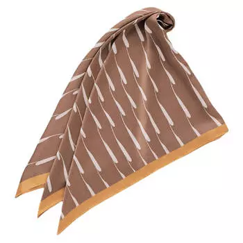 Платок Uniqlo Hana Tajima Printed Stole, бежевый/коричневый