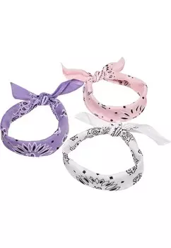 Платок Urban Classics Wrap, цвет Purple/Light pink/White