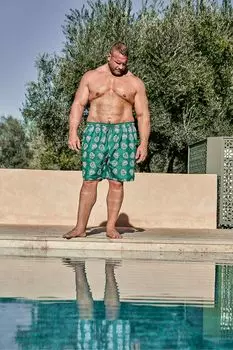 Плавательные шорты BadRhino Big & Tall, зеленый