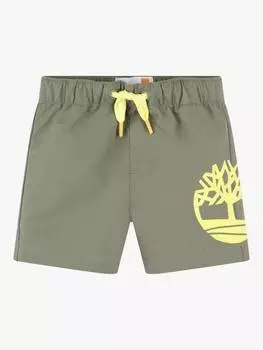 Плавательные шорты для серфинга с логотипом baby block Timberland, цвет Mid Green