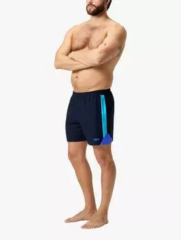 Плавательные шорты hyperboom splice 16 дюймов Speedo, цвет Navy/Picton/Cobalt