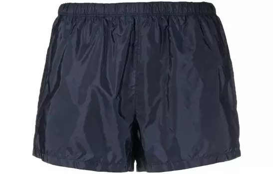 Плавательные шорты мужские темно-синие Prada, темно-синий