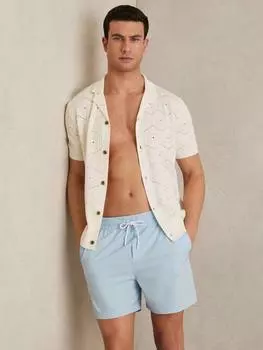 Плавательные шорты на шнурке cliff Reiss, цвет Soft Blue