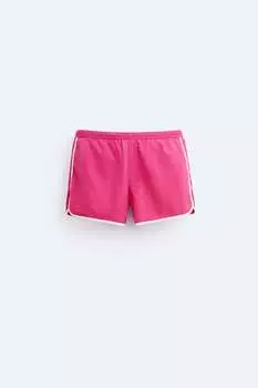 Плавательные шорты с деталями контрастного цвета Zara, розовый