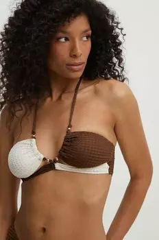 Плавательный бюстгальтер Answear Lab, коричневый