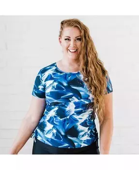 Плавательный топ Adele больших размеров Calypsa, мультиколор