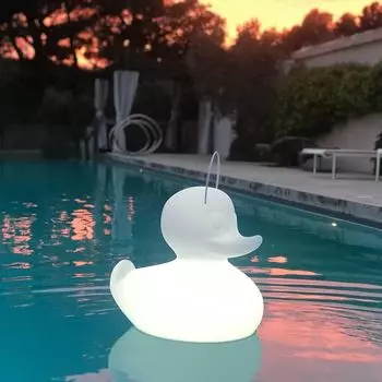 Плавающий светодиодный фонарь на батарейках Duck-Duck S белый LICHT-TREND