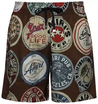 Плавки Amiri Coasters Swim Trunk 'Chocolate', коричневый