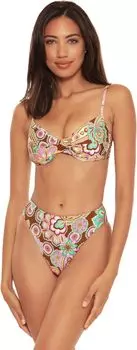 Плавки BECCA Groovy Angela Reversible French Cut High Leg Bottoms, разноцветный