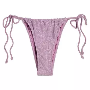Плавки Bershka Bikini Shiny Thread, сиреневый
