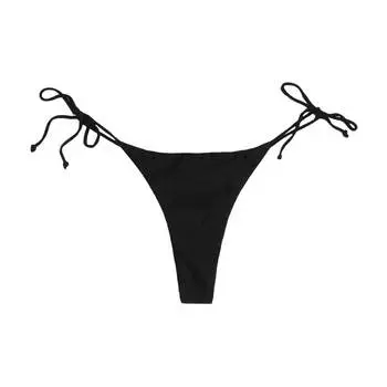 Плавки Bershka Bikini Sparkly, черный