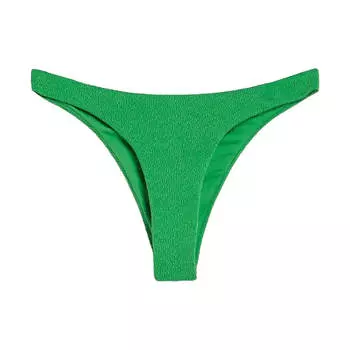Плавки Bershka Bikini Textured, зеленый