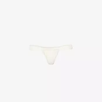 Плавки бикини Athens со сборками и высокой посадкой House Of Cb, слоновая кость