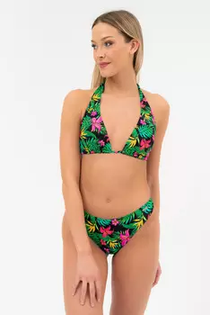 Плавки бикини Budmil, черный/зеленый