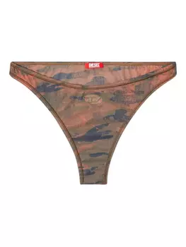 Плавки-бикини Bumchy-Utlt с камуфляжным принтом Diesel, розовый