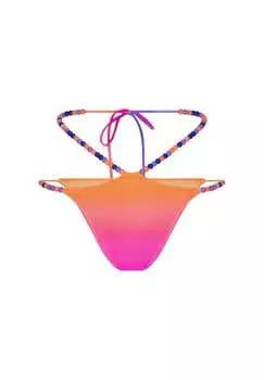 Плавки-Бикини Club Tropicana с великолепной отделкой жемчужинами и завязками по бокам Moda Minx, цвет manhatten