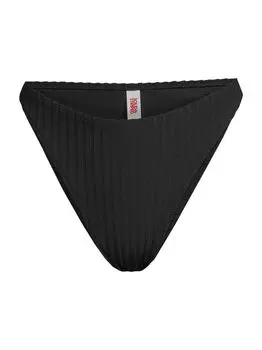 Плавки бикини Continuity Tati в рубчик Solid & Striped, черный