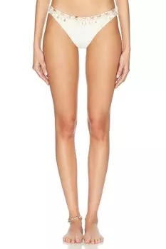 Плавки бикини Джерси Sands Buzios из X Camila Coelho PatBO, кремовый