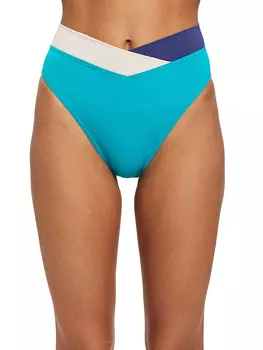 Плавки бикини ESPRIT, цвет Trkis/Wei/Dunkelblau