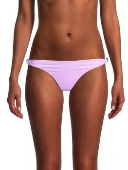 Плавки бикини Falabella Stella Mccartney Swim с заниженной талией и цепочкой, фиолетовый