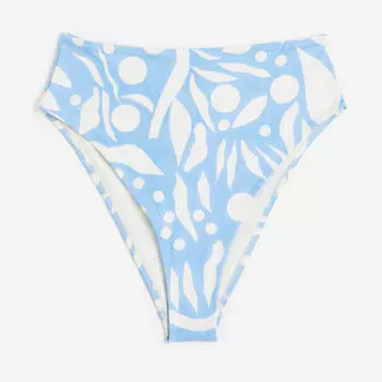 Плавки бикини H&M Brazilian Bottoms, голубой/белый