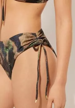 Плавки бикини HIGH WAISTED Calzedonia, хаки