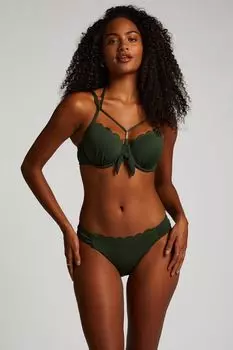 Плавки бикини hunkemller с фестонами Hunkemoller, зеленый