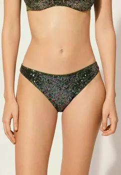 Плавки бикини HYPNOTIC LIGHT Calzedonia, цвет grun c hypnotic light palm green