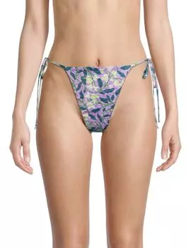 Плавки бикини Ipanema Dos Gardenias Lila с завязками сбоку Agua By Agua Bendita, сирень