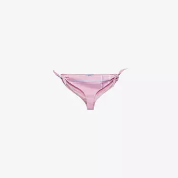 Плавки бикини из хлопка в клетку Prada, розовый