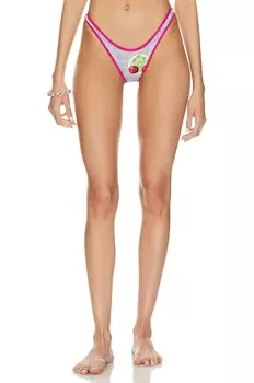 Плавки бикини Jaded London Lick Me Reversibles, цвет Grey & Pink