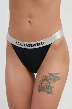 Плавки бикини Karl Lagerfeld, черный