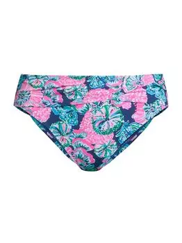 Плавки бикини Lagoon Sarong с заниженной талией Lilly Pulitzer, разноцветный